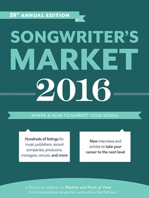 cover image of Songwriter's Market 2016